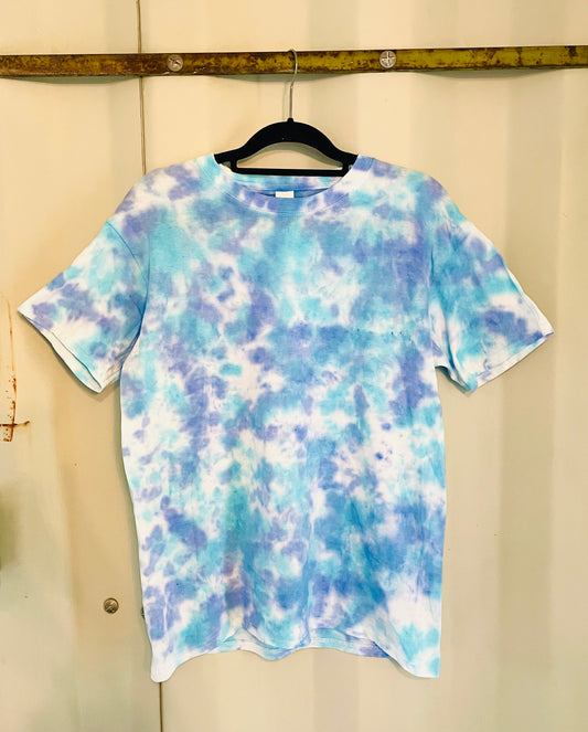 Hand-dyed t-shirt OCEAN POTION