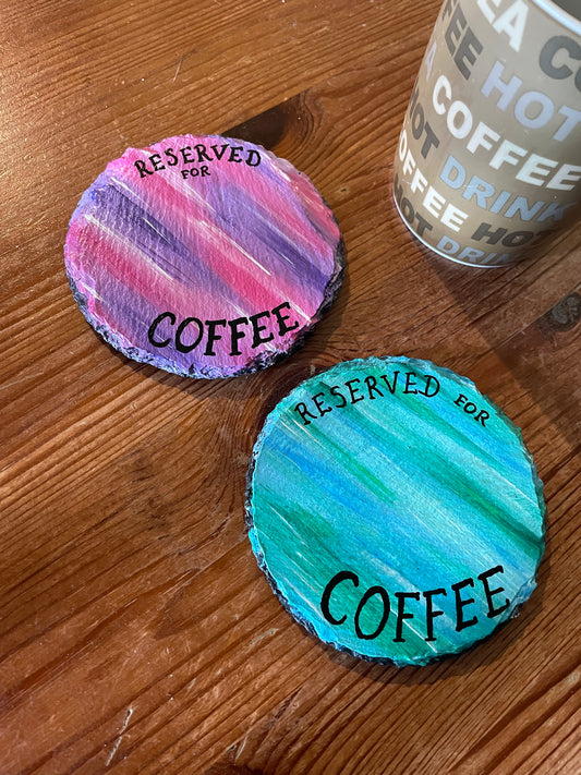 coaster: reserved for coffee/tea