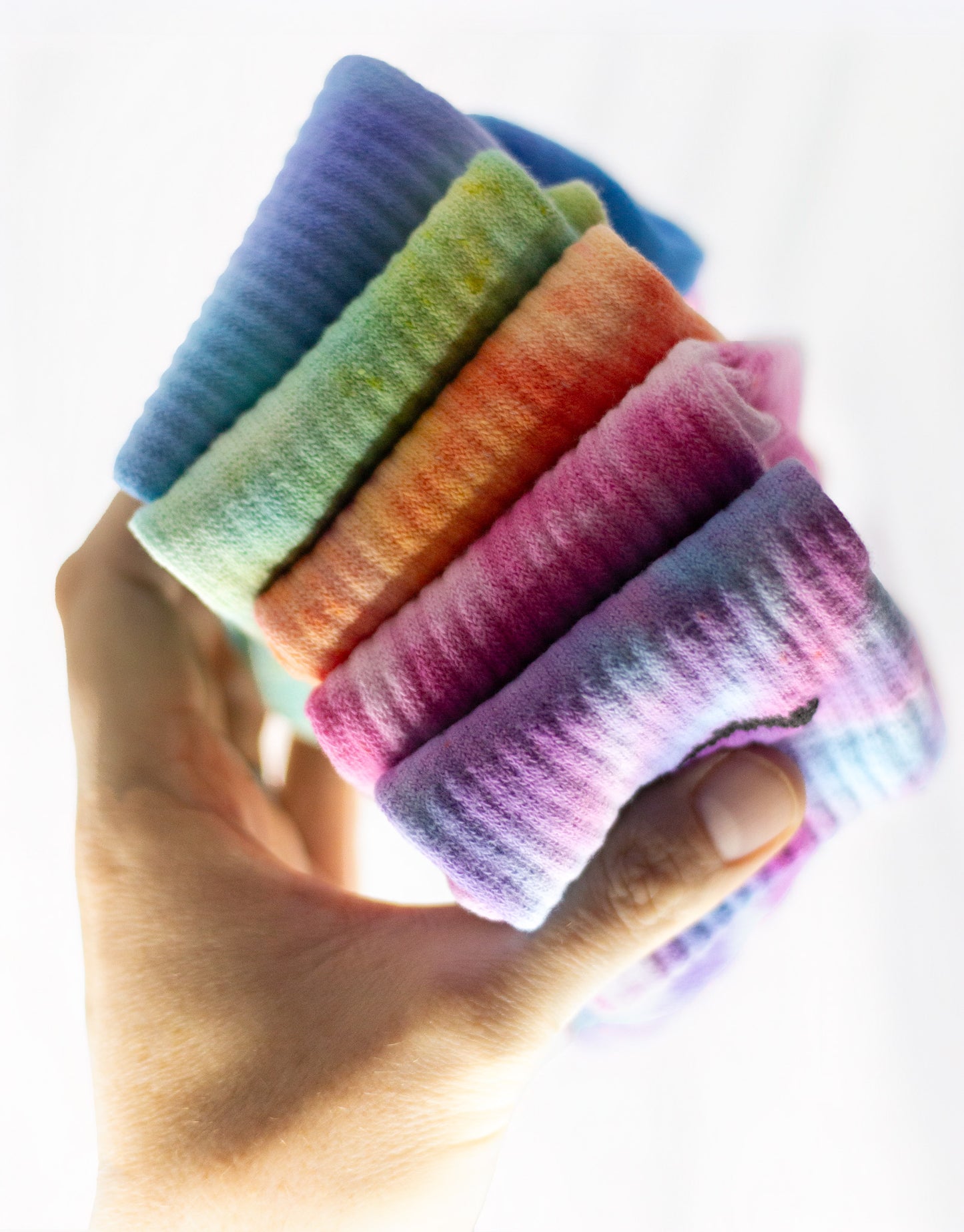 Hand-dyed Nike socks MEADOW ENVY