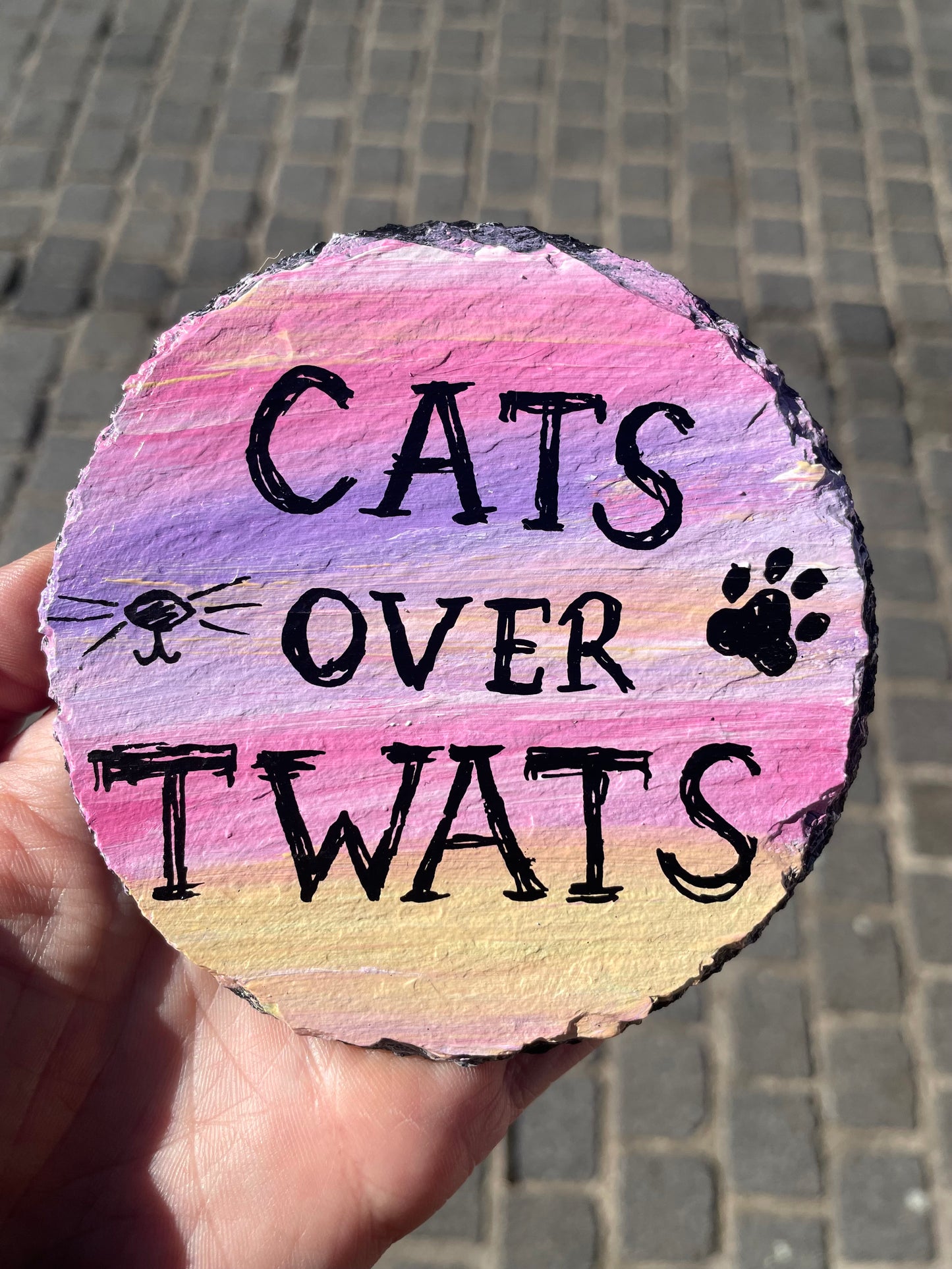 coaster: cats over twats