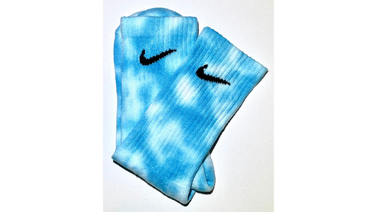 Hand-dyed Nike socks OCEAN DIPPED