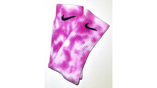 Hand-dyed Nike socks RASPBERRY PATCH