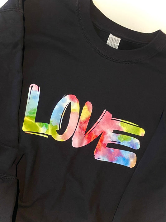LOVE vinyl print top