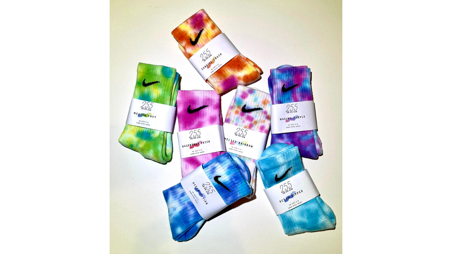 NIKE SOLID COLLECTION TIE DYE SOCK BOX - 5 PAIRS – TIE DYE LAB