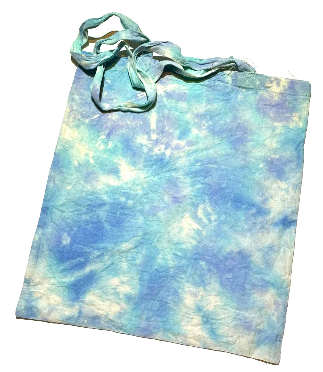 Tie dyed cotton tote bag