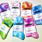Hand-dyed Adidas socks MELTED RAINBOW