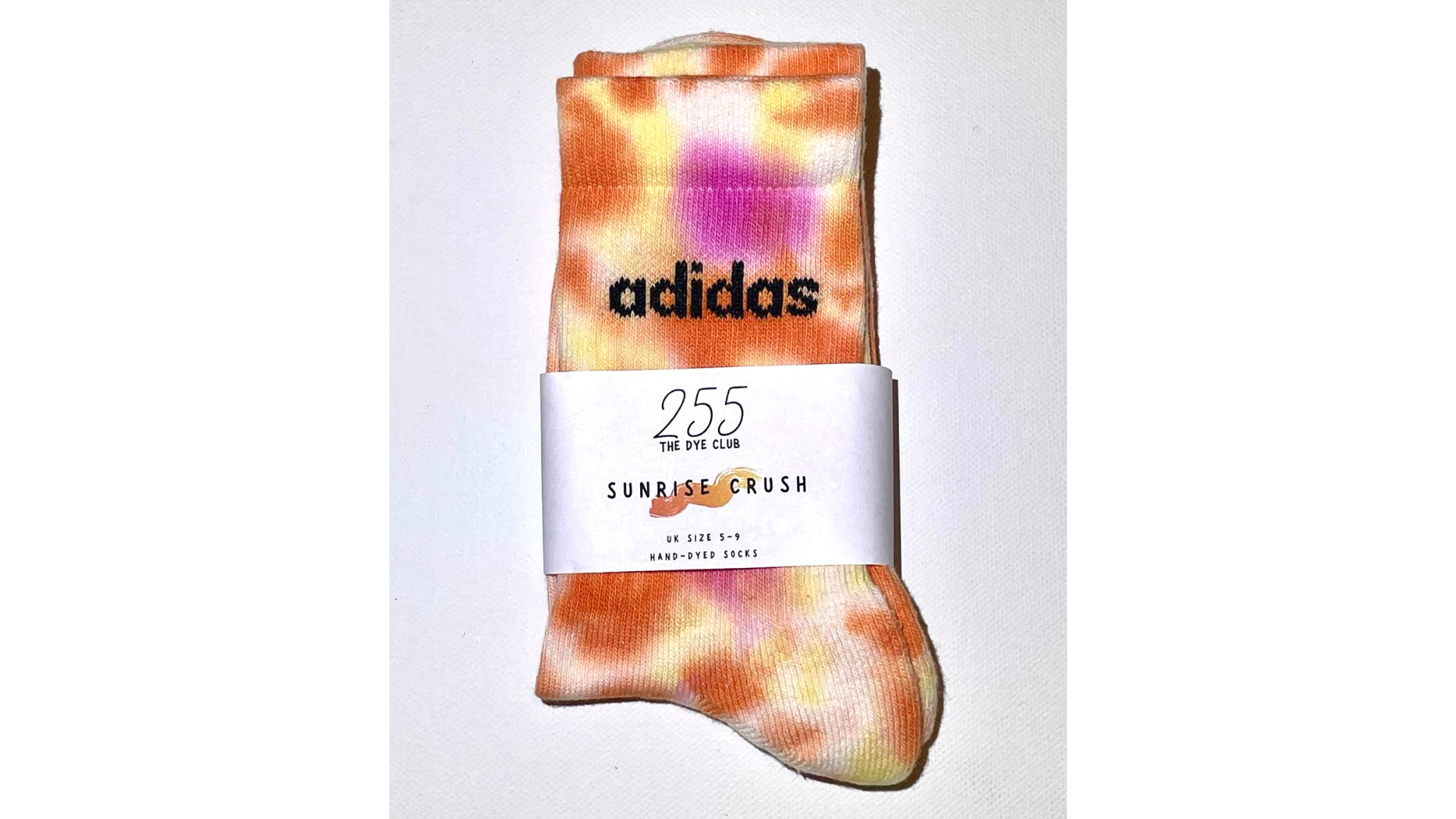 Hand-dyed Adidas socks SUNRISE CRUSH - Main Image