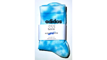 Hand-dyed Adidas socks OCEAN DIPPED